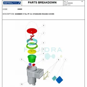 Καταλογος ανταλλακτικων skimmer 17,5lt